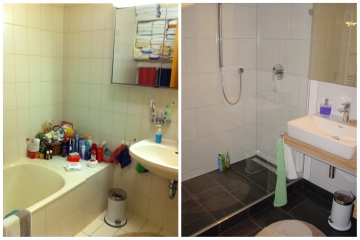 Flache Dusche anstatt Badewanne