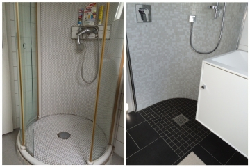 Bodenebene Dusche anstatt Badewanne