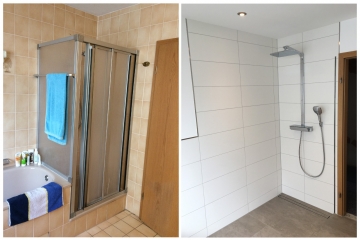 Bodenebene Dusche anstatt Duschwanne